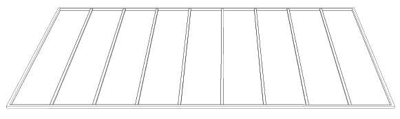 Step 1 cara pasang ez-lock dipasang di atas purlin jarak 600 mm