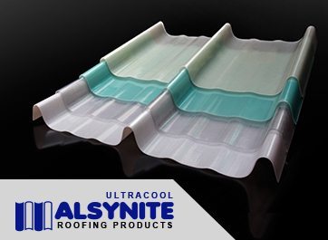 alsynite ultracool atap skylight bahan fiber gudang pabrik