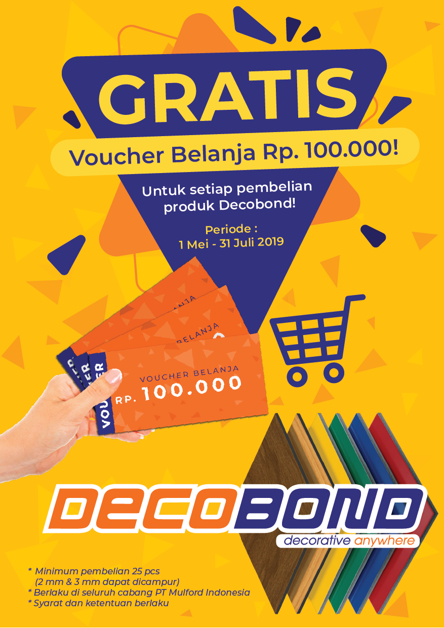 Beli Decobond Gratis Voucher Belanja Rp 100.000