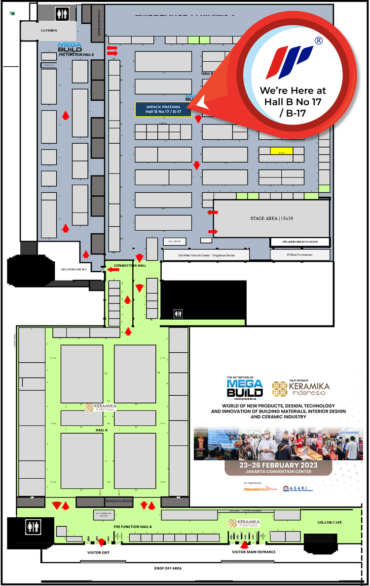 booth impack pratama b-17 megabuild 2023