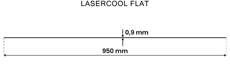 lasercool flat atap pvc transparan bening