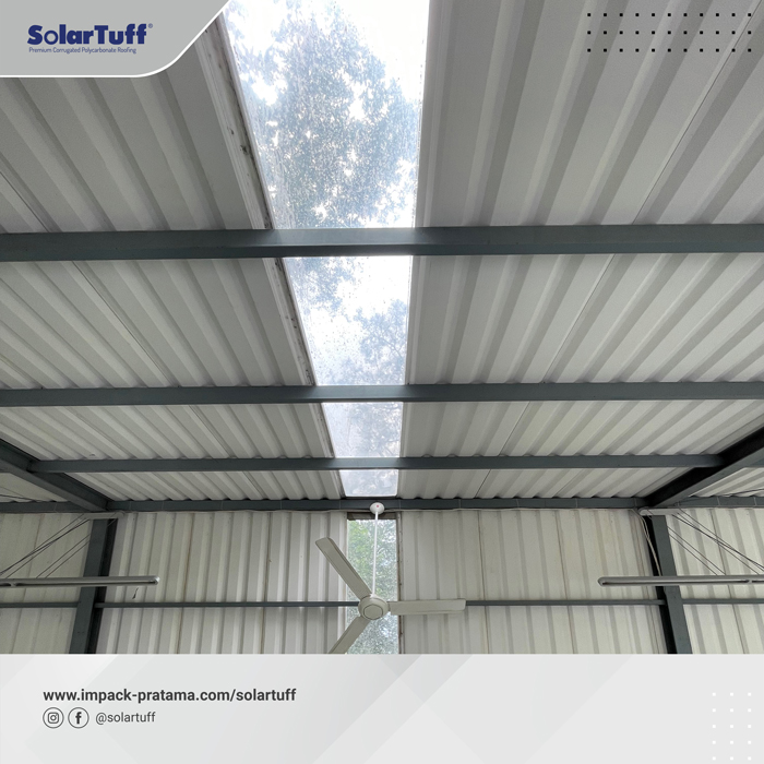 solartuff custom glaze skylight bening transparan