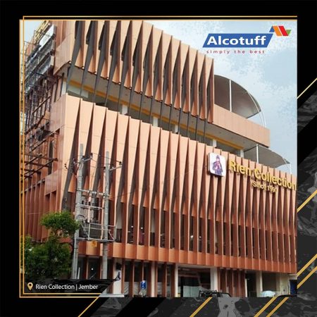 ACP AlcoTuff 0,3 mm non FR pada bangunan komersial