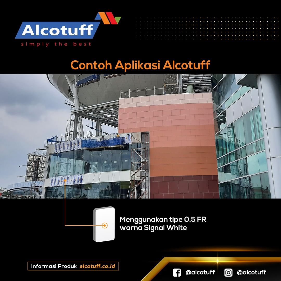 acp panel alcotuff FR warna putih