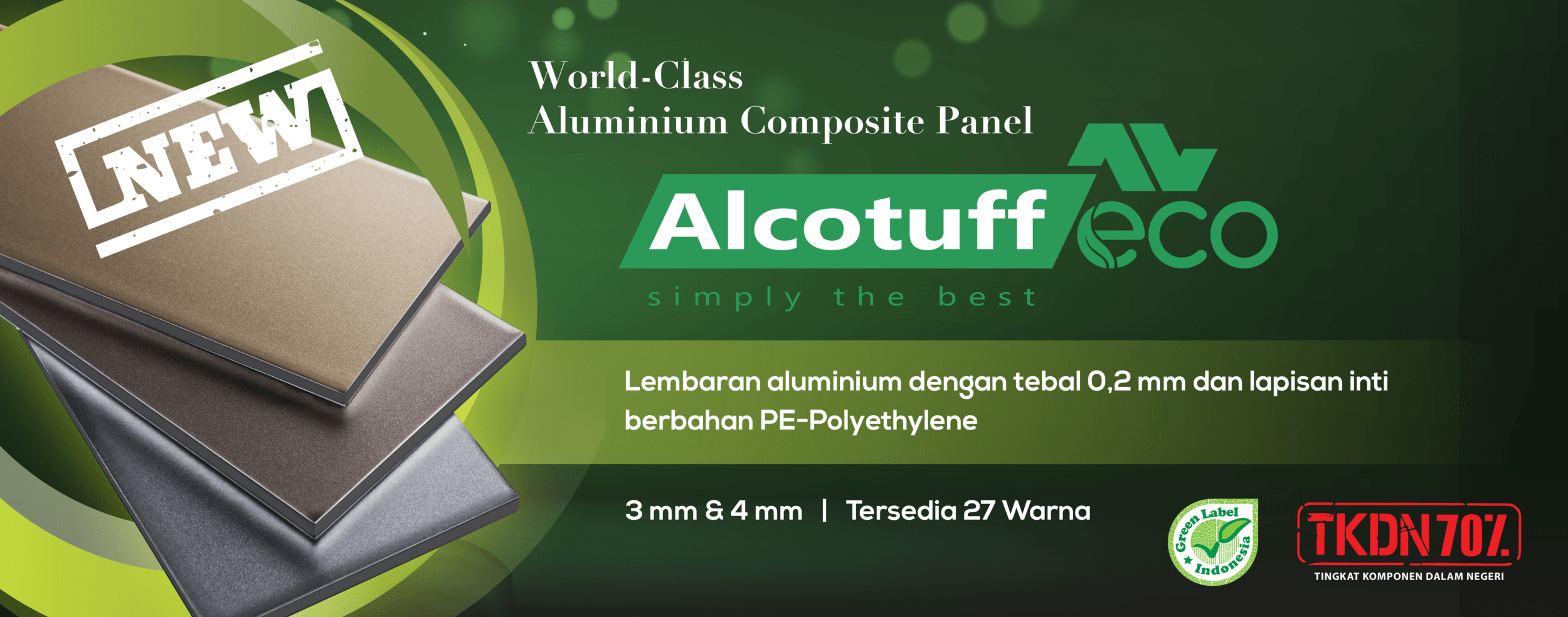 alcotuff eco acp pe tebal 3 mm 4 mm