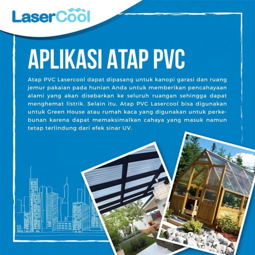 aplikasi atap pvc lasercool kanopi garasi ruang jemur