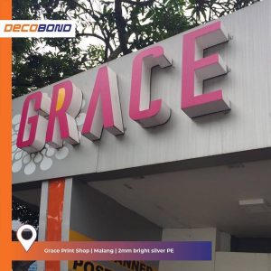 aplikasi acp decobond untuk eksterior grace print shop arsitektur fleksibel