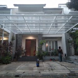 atap carport minimalis warna bening solartuff