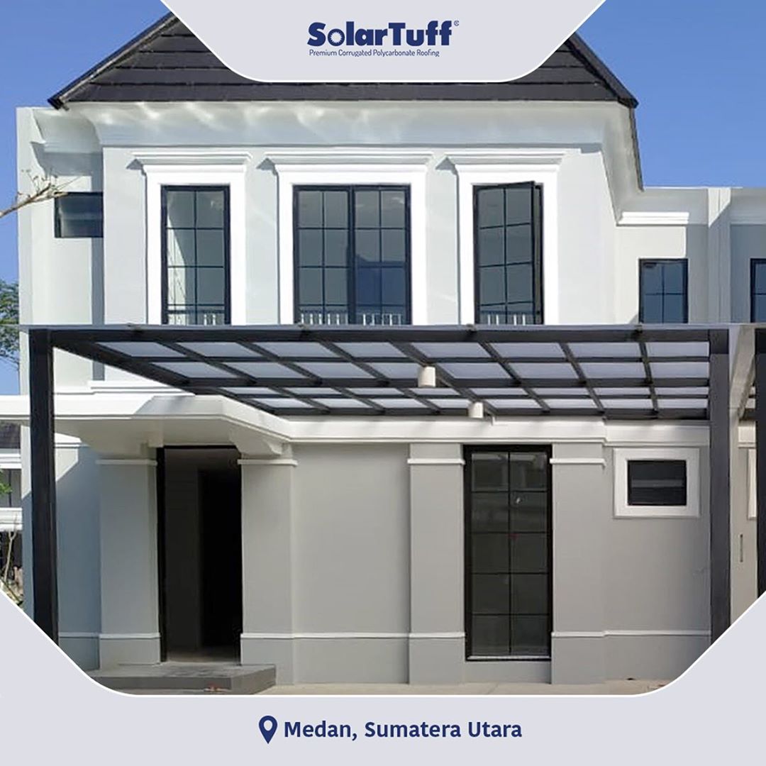  Contoh Kanopi Solartuff  Solartuff  Roma Greca Atap 