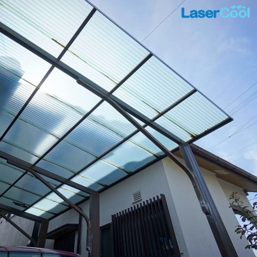 Atap pvc plastik Lasercool Bening Transparan
