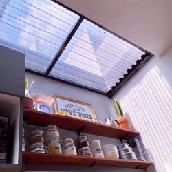 atap polycarbonate solartuff untuk dapur terang skylight
