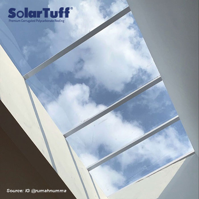 atap skylight solarflat untuk penerangan ruangan