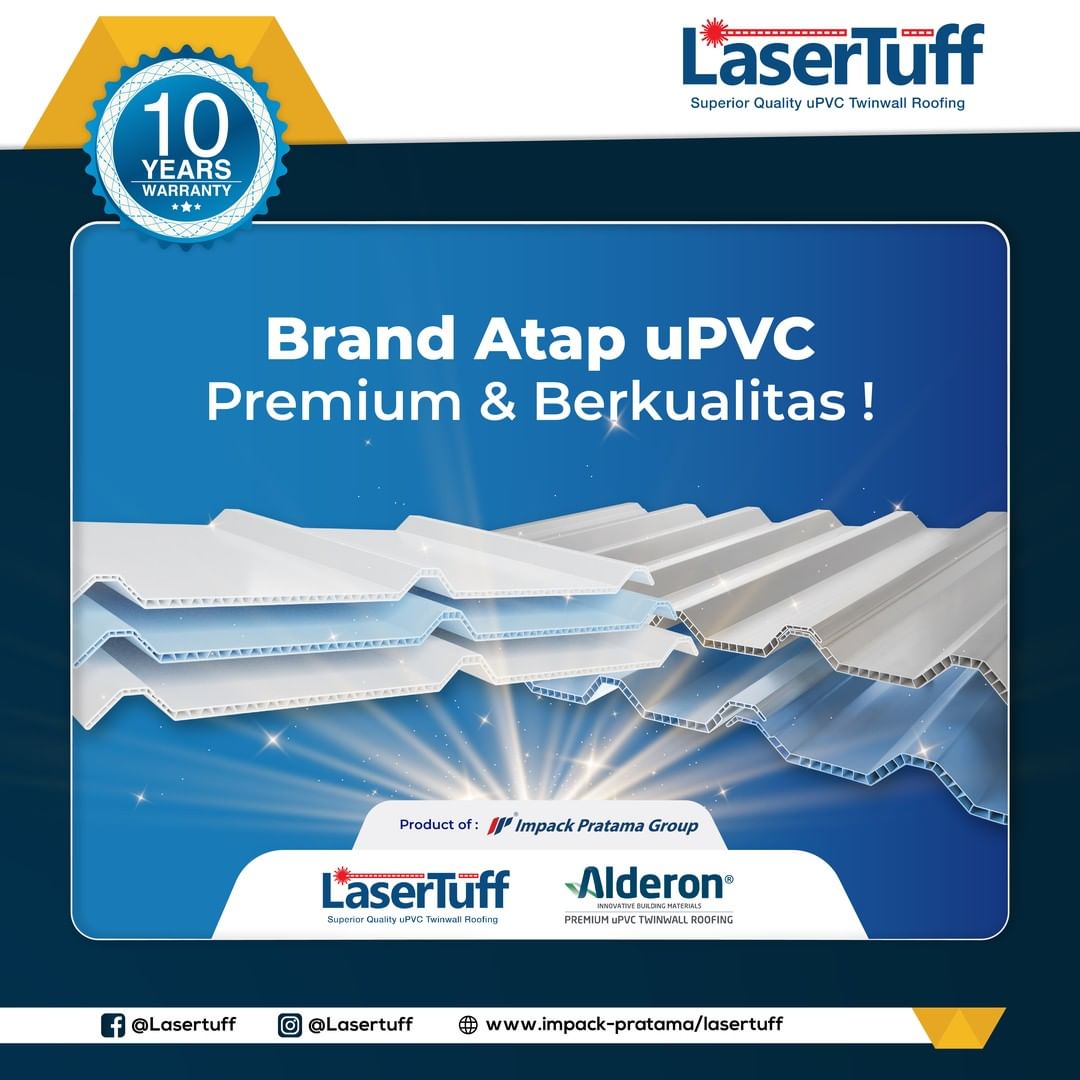 brand merek atap upvc premium lasertuff alderon