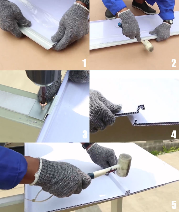 cara menyambungkan lembaran polycarbonate ezlock