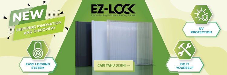 ez-lock atap plastik praktis minimalis