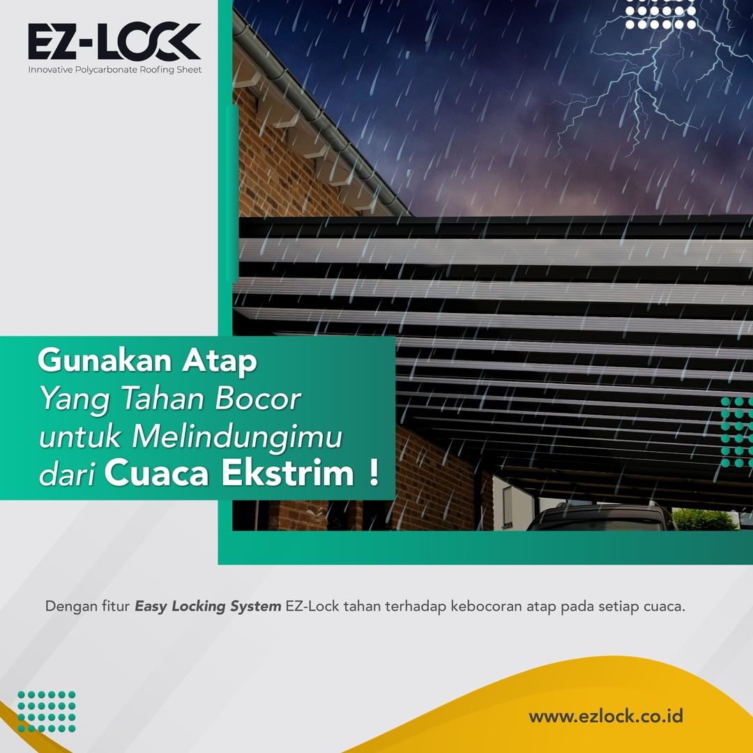 ezlock atap tahan bocor tahan cuaca ekstrim