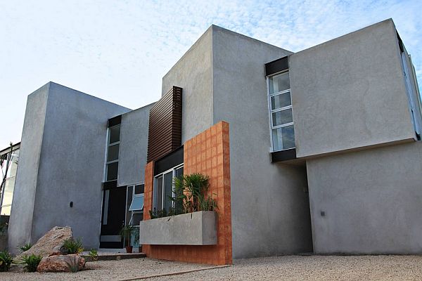 fasad rumah dinding beton