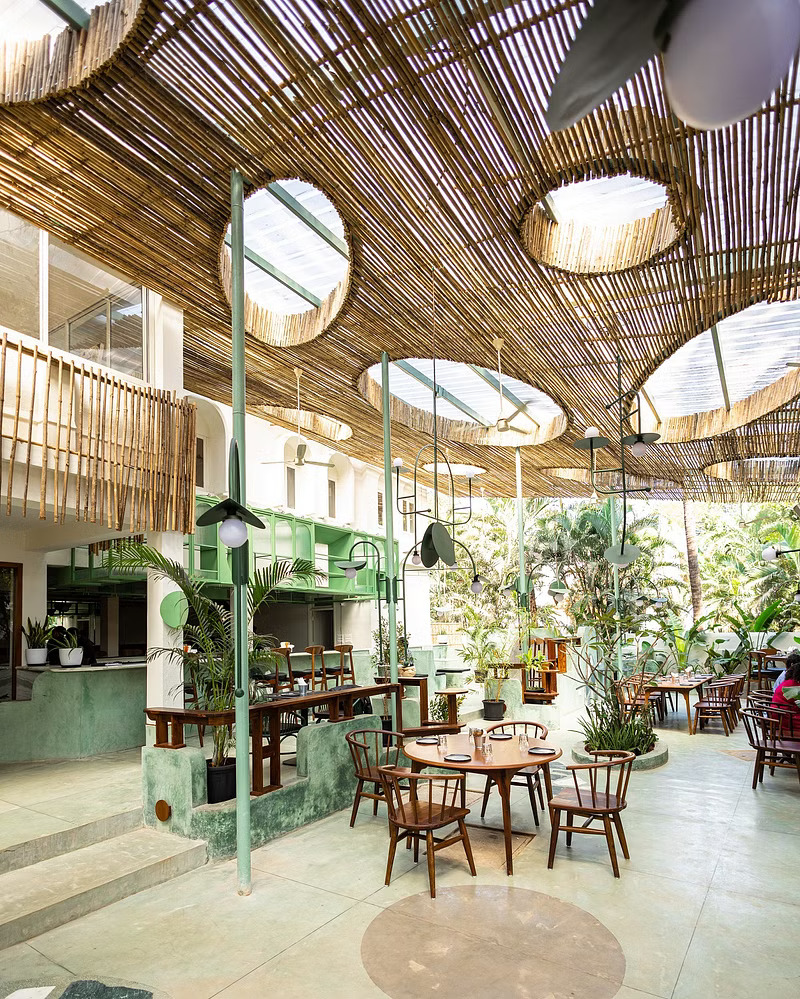 kanopi bambu cafe