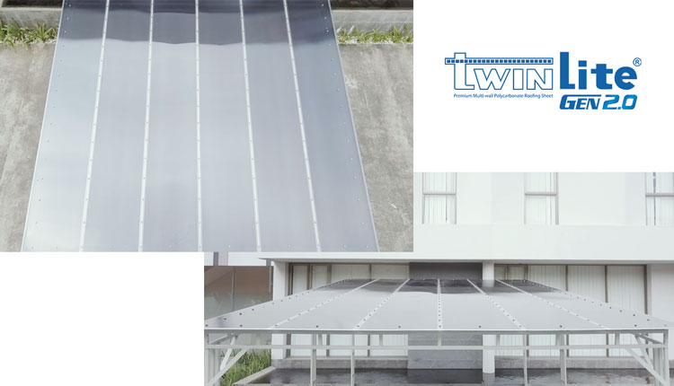 kanopi polycarbonate warna grey twinlite gen 2.0