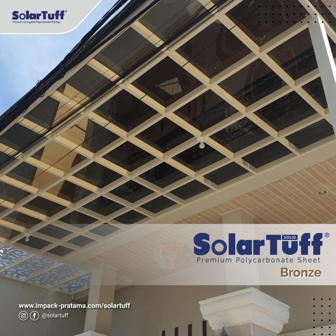 kanopi solartuff solid solarflat warna bronze