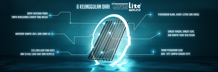 keunggulan twinlite gen 2 atap polycarbonate transparan bening