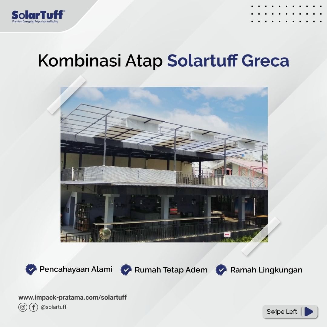 kombinasi atap bening solartuff alderon rs greca