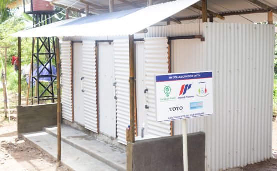 penyediaan sanitasi untuk korban gempa cianjur