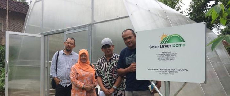 Petani Ciwidey Menggunakan Solar Dryer Dome untuk Mengeringkan Cabai