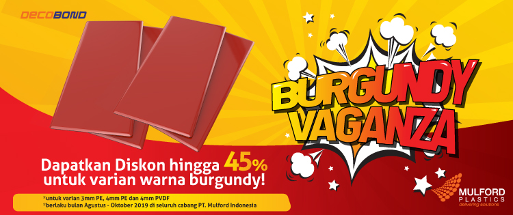 promo decobond diskon 45% burgundy vaganza