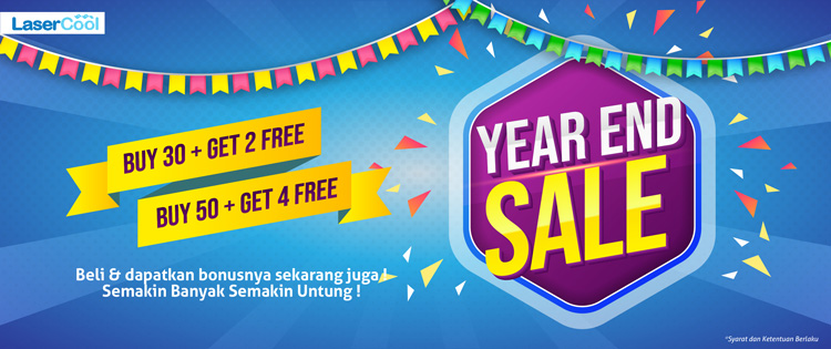 promo lasercool year end sale atap transparan murah