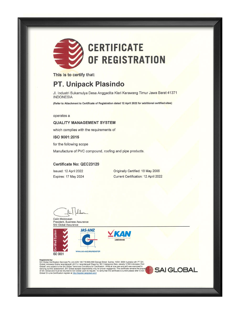 sertifikat certification impack upc