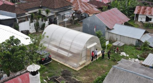 solar dryer dome kolaborasi binus ipb trisakti