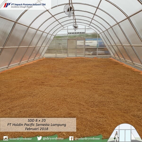 solar dryer dome pengeringan bumbu kayu manis