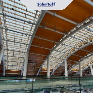solartuff sebagai atap skylight pada stasiun lrt