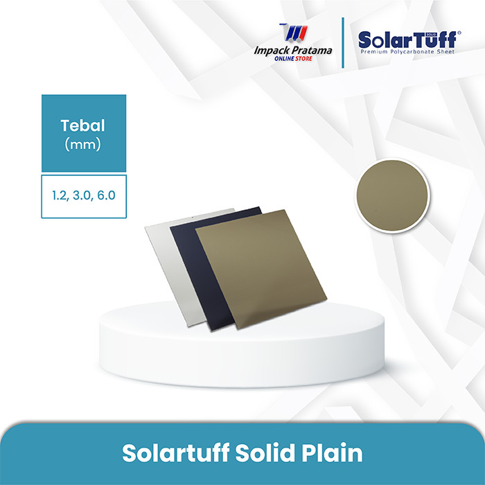Solartuff Solid Solarflat Plain tebal 1,2 3 6 mm