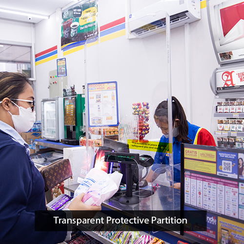 transparent protective solution indomaret retail