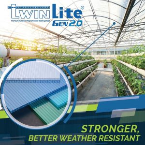 twinlite gen 2 atap polycarbonate greenhouse rumah kaca